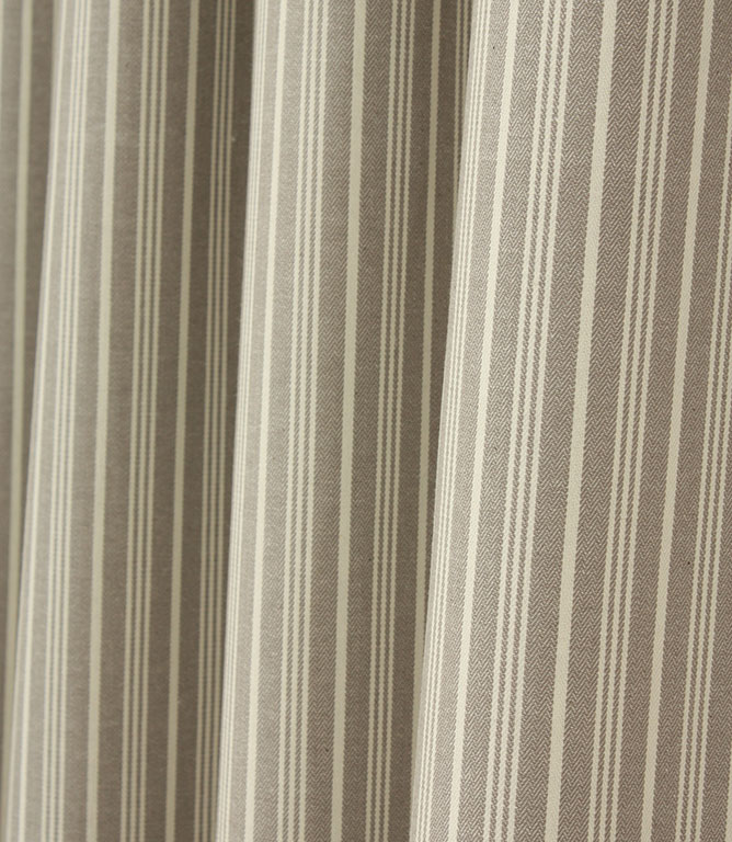 Leamington Stripe Fabric / Grey