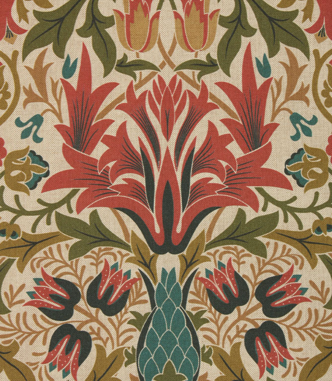 Woodchester Fabric / Indigo / Terracotta