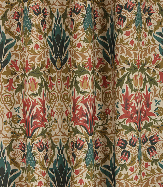 Woodchester Fabric / Indigo / Terracotta