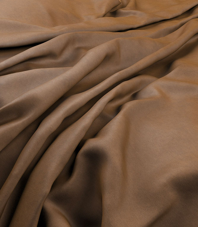 Albury Faux Leather FR Fabric / Tan