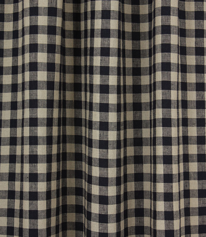 Cotswold Linen Check Fabric / Indigo