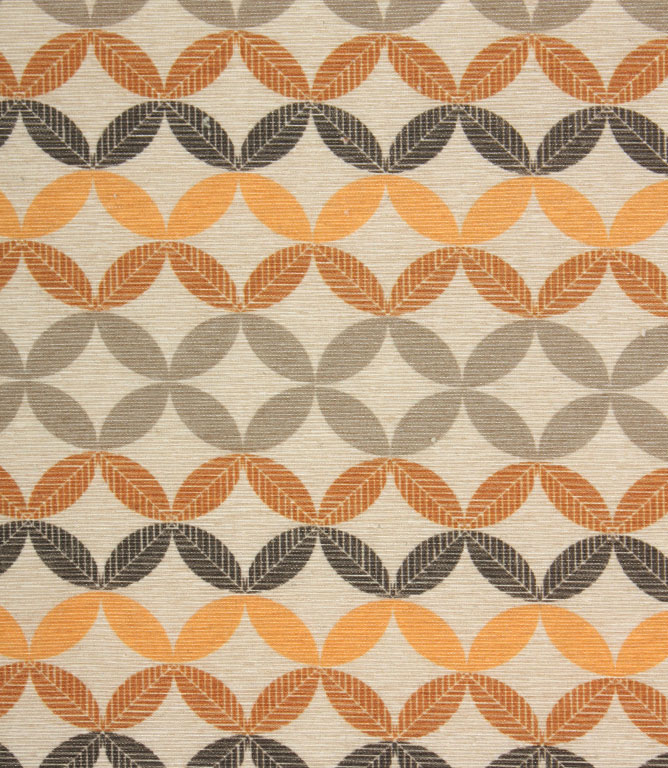 Loneta Geo Tablecloth Fabric / Amber