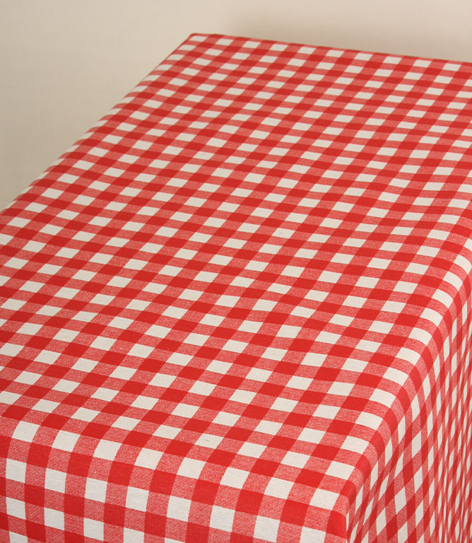 Picnic Tablecloth Fabric / Red