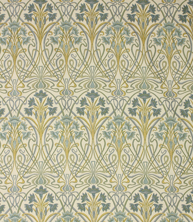 Prussian Tiffany Fabric