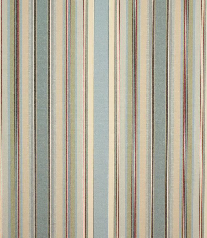 Sage Falmouth Stripe Fabric