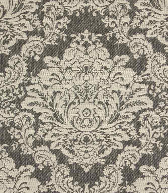 Grey Damask Fabric / Grey Just Fabrics