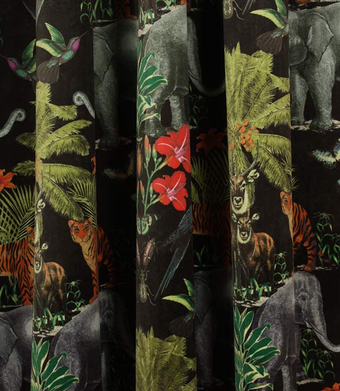 Wild India Fabric / Onyx