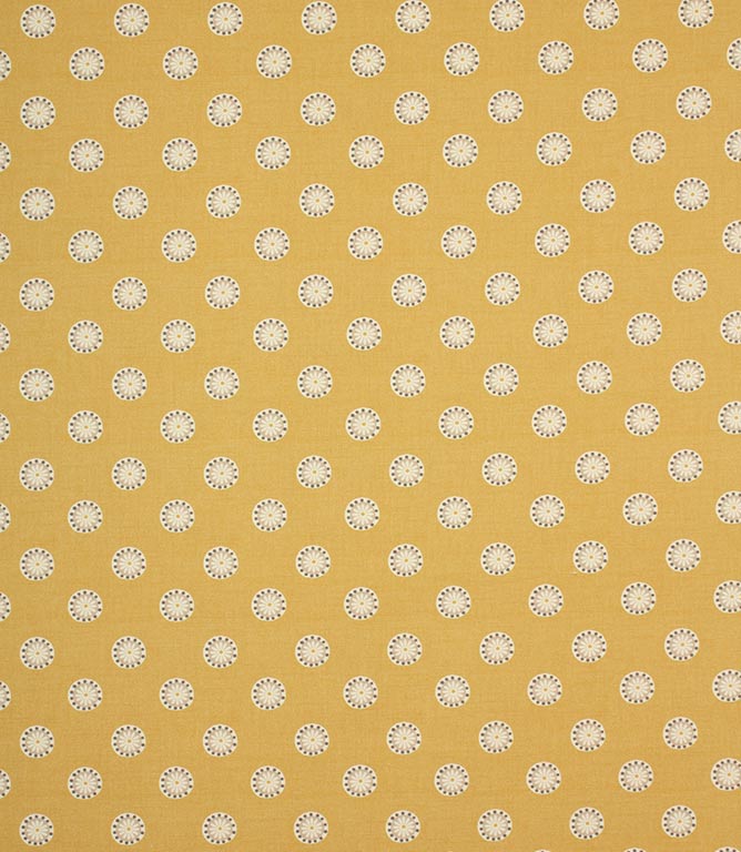 Daisy Spot Fabric / Ochre