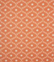 Daisy Trellis Fabric / Tangerine