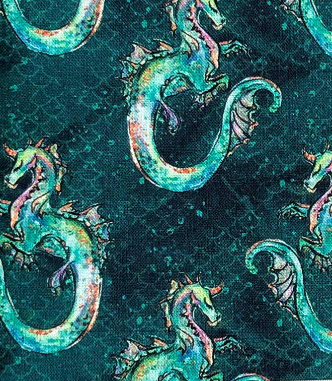 Sea Dragons Fabric / Multi