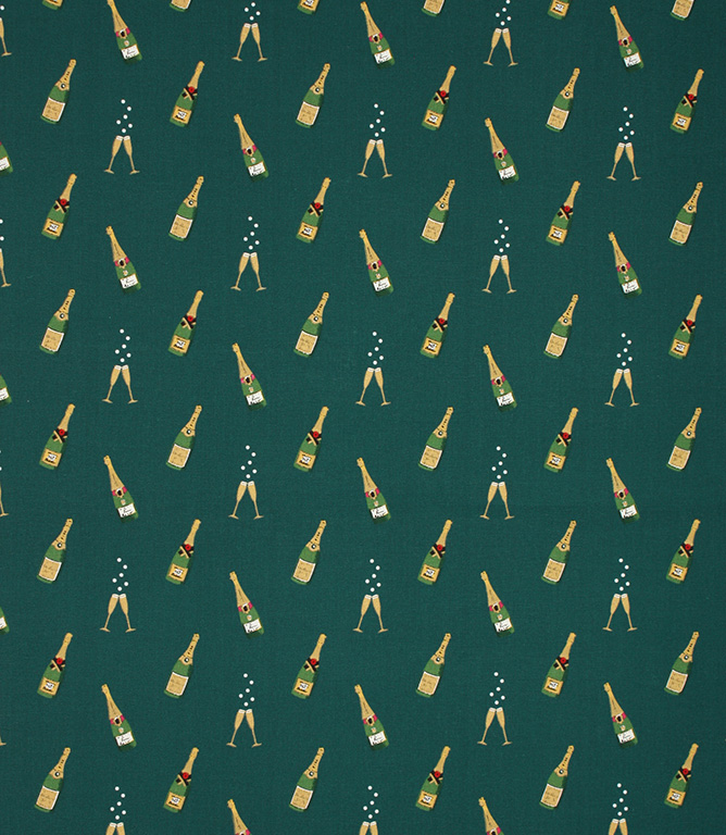 Sophie Allport Bubbles and Fizz Fabric / Green