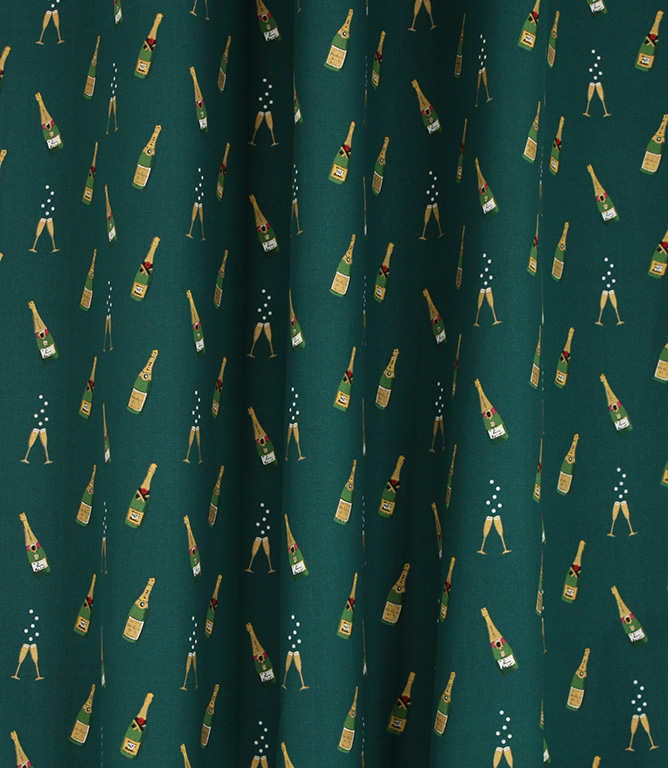 Sophie Allport Bubbles and Fizz Fabric / Green