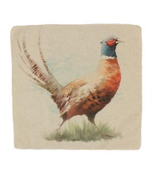 Cushion Panels / Watercolour Pheasant Cushion Panel