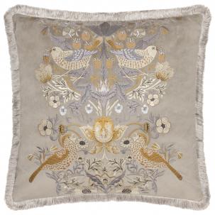 Strawberry Thief Embroidery Biscuit