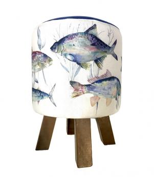 Voyage Maison Footstools - Ives Water Abalone Monty