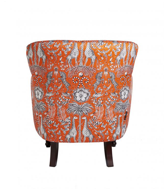 Clarke & Clarke Statement Chairs  - Dalston Kruger Flame