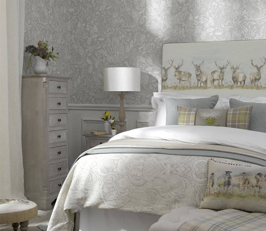 Art Panel Headboards / Moorland Stag Headboard
