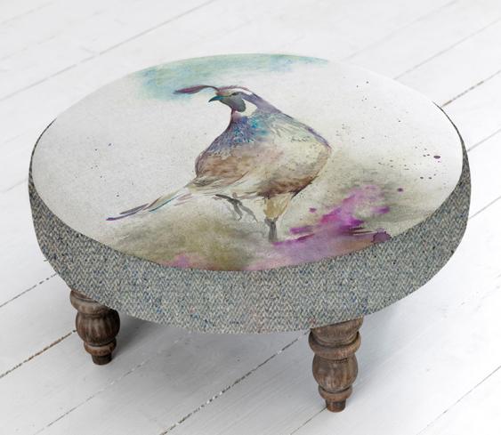 Footstools & Ottomans - Quail Cato Footstool Footstools & Ottomans - Quail Cato Footstool