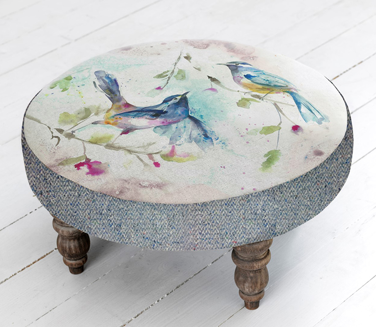 Footstools & Ottomans - Dancing Birds Cato Footstool Footstools & Ottomans - Dancing Birds Cato Footstool