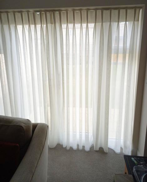 Boucle Cream Pinch Pleat Curtains