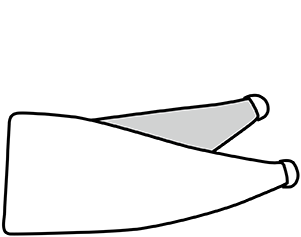 Paprika Rowing Stripe Fabric Tieback