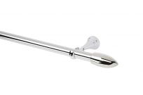 28mm Eyelet Pole Bullet / 1.2m / Chrome