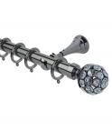 28mm Neo Style Jewelled - Cup Bracket / 3m / Black Nickel
