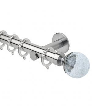 Just Fab 28mm Metal Poles - 28mm Neo Style Crackle - Cylinder Bracket