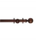 35 mm Plain Ball / 300 cm / Satin Chestnut