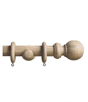 Forever Autumn Ball Wood Poles - Forever Autumn 35mm Wooden Poles