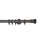 28mm Neo Trumpet - Cylinder Bracket / 1.2m / Black Nickel