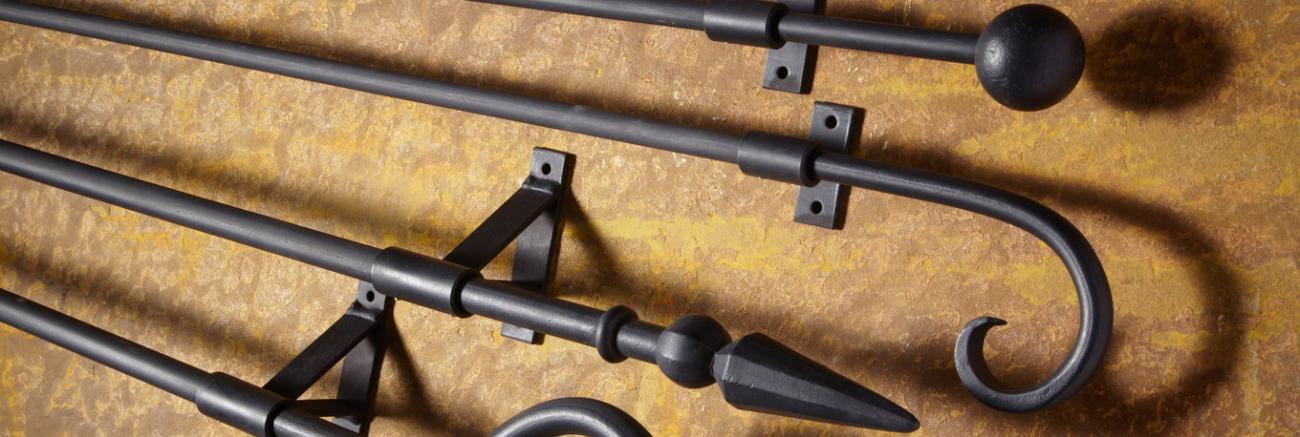 Wrought Iron Bay Poles