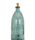 Glass Lamp Bases / Corfe 67cm Recycled Glass Blue Cream Flex