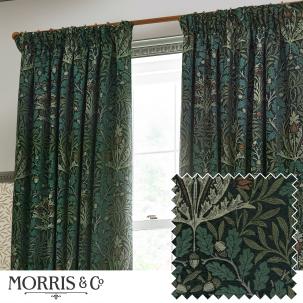 William Morris Curtains / Acorn Thyme / Forest