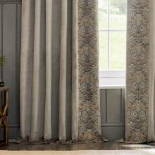 William Morris Curtains / Strawberry Thief Embroidery Biscuit