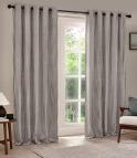 Striped Curtains / Hebden Eyelet Grey