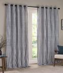 Striped Curtains / Hebden Eyelet Navy