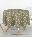 William Morris Tablecloths / Pimpernel Charcoal Circular