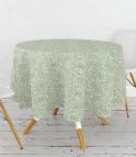 William Morris Tablecloths / Acorn Green Circular