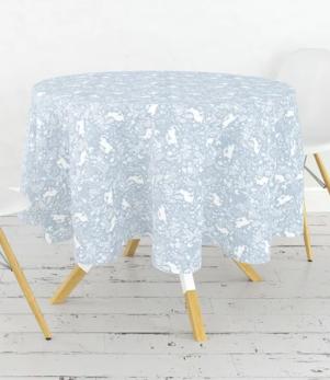 William Morris Tablecloths / Forest Life Blue Acrylic Circular