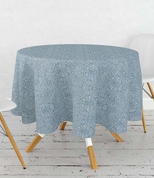 William Morris Tablecloths / Acorn Blue Acrylic Circular