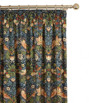 scandal knot Mediterranean Sea William Morris Curtains | Just Fabrics