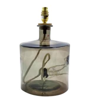 Brixham 32cm Recycled Lamp Smoke