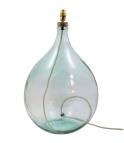 Glass Lamp Bases / Branscombe 62cm Recycled Glass Natural Cream Flex