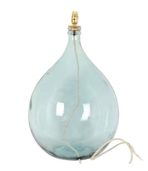 Branscombe 62cm Recycled Glass Lamp Light Blue