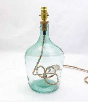 Moreton 36cm Recycled Glass Lamp Natural