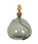 Glass Lamp Bases / Braunton 29cm Recycled Lamp Fossil Grey