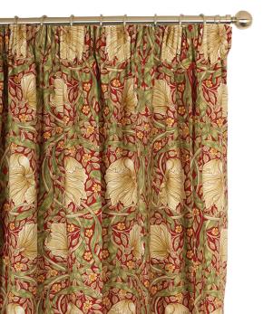 William Morris Curtains / Pimpernel - Red