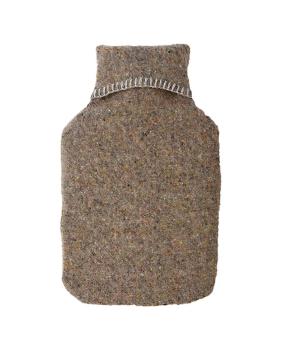 Recycled Wool Hot Water Bottle - Almond