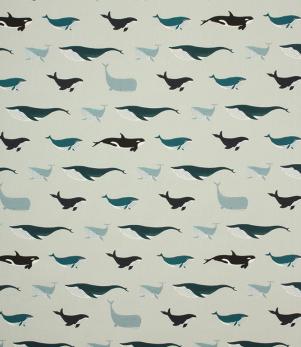 Whales  Fabric
